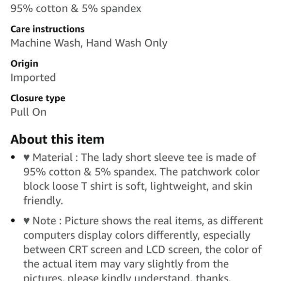 Color Block Short Sleeve Top - Picture 3 of 9